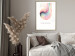Wall Poster Abstraction - Wave of Pastel Stripes With a Description on a White Background 149714 additionalThumb 15