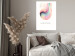 Wall Poster Abstraction - Wave of Pastel Stripes With a Description on a White Background 149714 additionalThumb 12