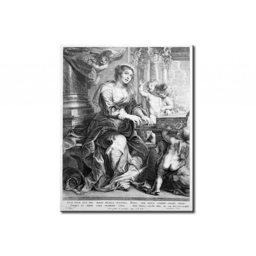 Schilderij  Peter Paul Rubens: Heilige Cäilia