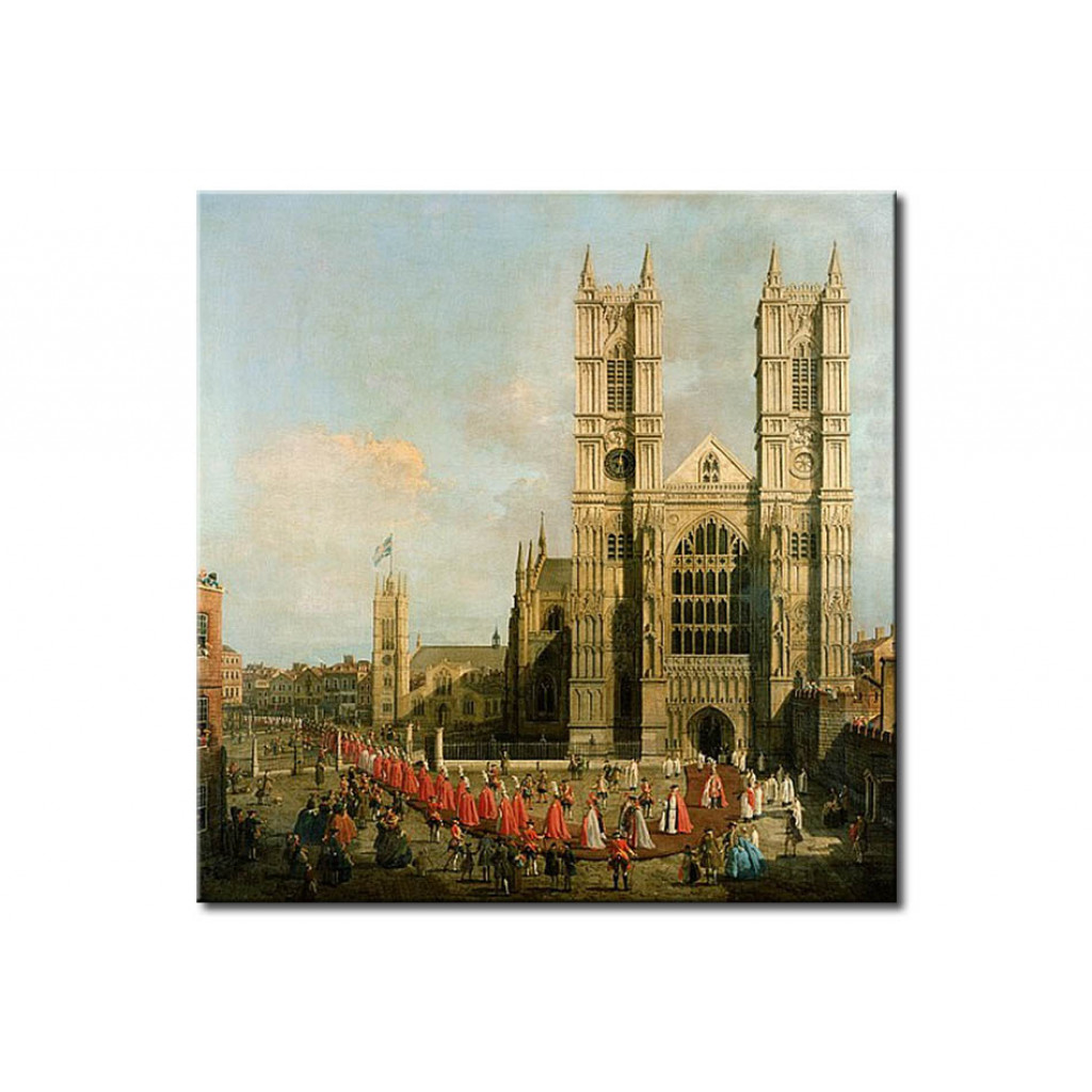 Schilderij  Canaletto: Procession Of The Knights Of The Bath