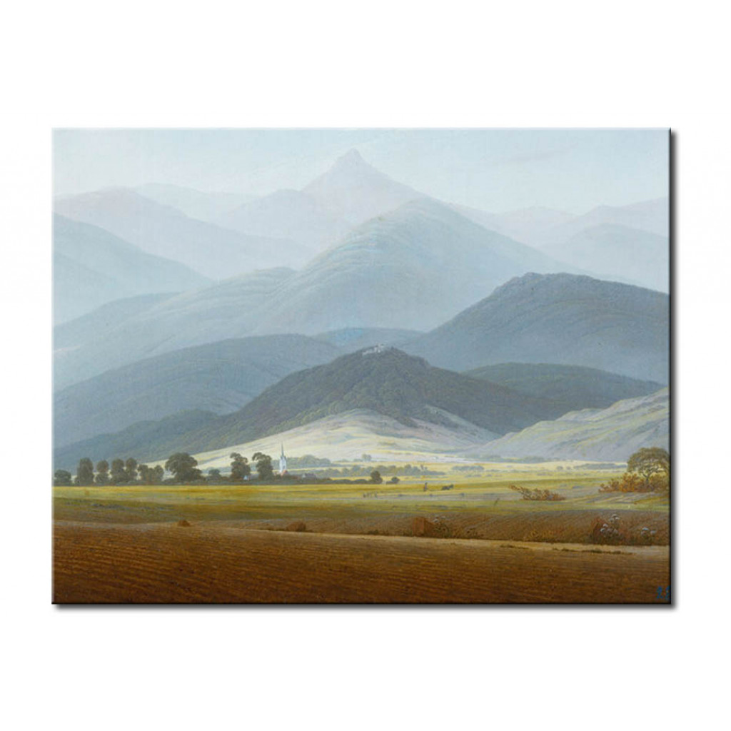 Schilderij  Caspar David Friedrich: Riesengebirgslandschaft
