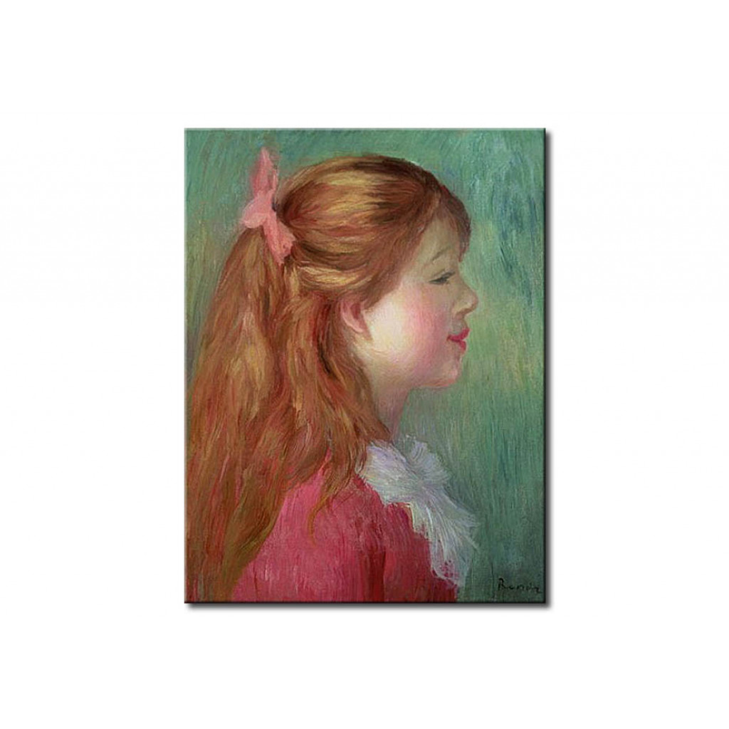 Schilderij  Pierre-Auguste Renoir: Young Girl With Long Hair In Profile
