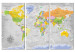Ozdobna tablica korkowa Mapa świata: Róża wiatrów II [Mapa korkowa] 97414 additionalThumb 2