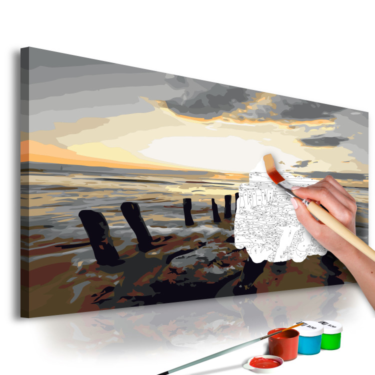Obraz do malowania po numerach Plaża (wschód słońca) 107324 additionalImage 3