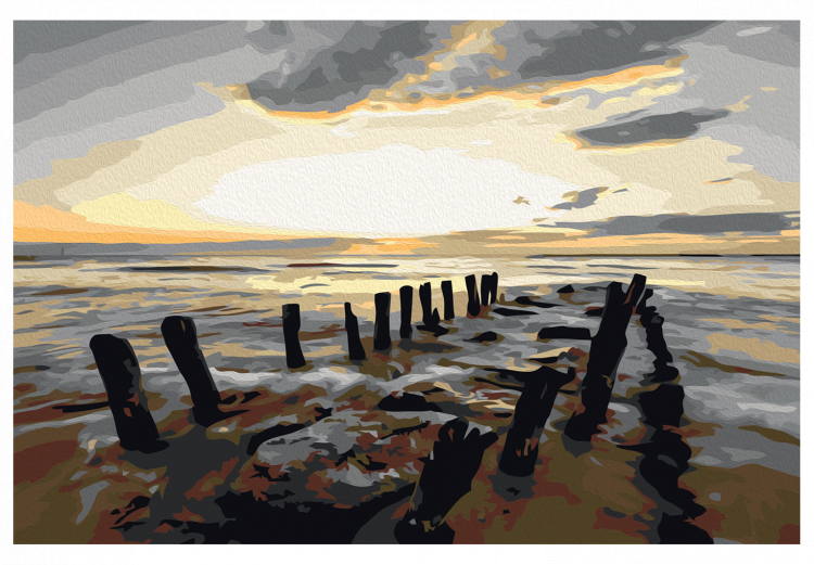 Obraz do malowania po numerach Plaża (wschód słońca) 107324 additionalImage 4