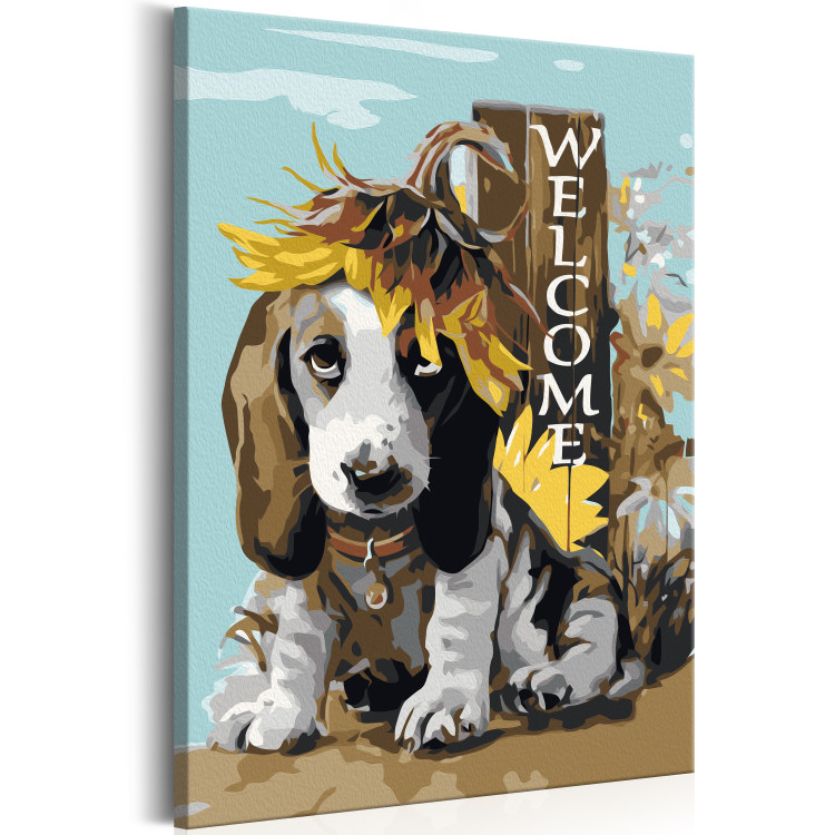 Paint by Number Kit Dog and Sunflowers 107524 additionalImage 5