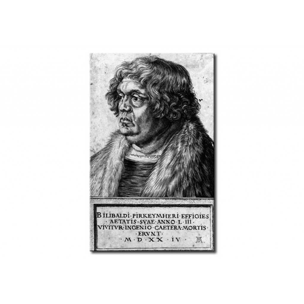 Quadro Famoso Porträt Pirckheimer, V. A. Dürer.