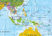 Ozdobna tablica korkowa Mapa z kropkami (niebieska) [Mapa korkowa] 114224 additionalThumb 5