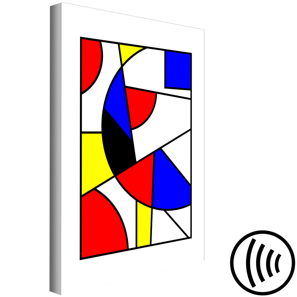 Schilderij  Gekleurde: Modernistische Kleurenexplosie (1-delig) - Geometrie In Kleuren
