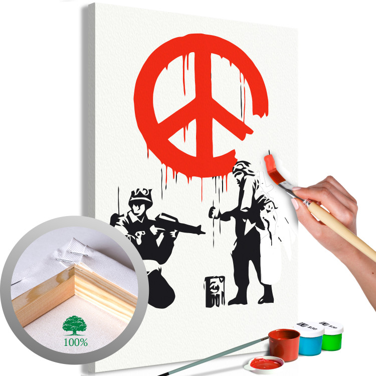 Paint by Number Kit Peace Sign 125724