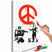 Peinture par numéros pour adultes Peace Sign 125724 additionalThumb 5