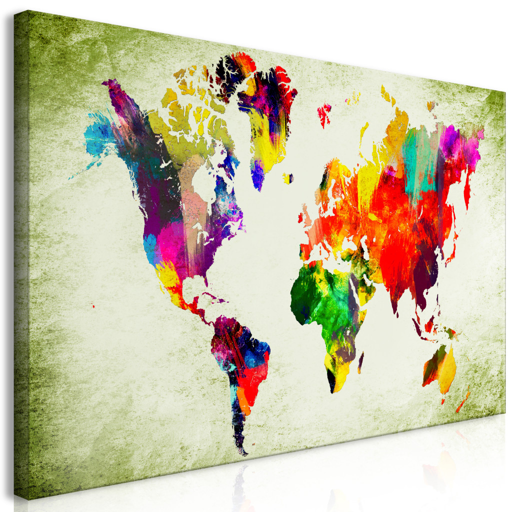 Schilderij Colourful Continents II [Large Format]