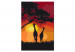 Obraz do malowania po numerach Żyrafy i zachód słońca 132124 additionalThumb 6