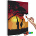 Paint by number Giraffes and Sunset 132124 additionalThumb 3