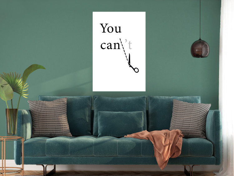 Wall Poster You Can Always Do Everything - Dark Inscription With Graphics on a White Background 149724 additionalImage 7