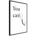 Wall Poster You Can Always Do Everything - Dark Inscription With Graphics on a White Background 149724 additionalThumb 4