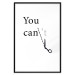 Wall Poster You Can Always Do Everything - Dark Inscription With Graphics on a White Background 149724 additionalThumb 24