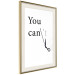 Wall Poster You Can Always Do Everything - Dark Inscription With Graphics on a White Background 149724 additionalThumb 11