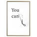 Wall Poster You Can Always Do Everything - Dark Inscription With Graphics on a White Background 149724 additionalThumb 26