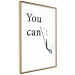 Wall Poster You Can Always Do Everything - Dark Inscription With Graphics on a White Background 149724 additionalThumb 5