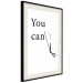Wall Poster You Can Always Do Everything - Dark Inscription With Graphics on a White Background 149724 additionalThumb 8