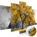 Acrylic Print Autumn in the Park - Golden [Glass] 150624