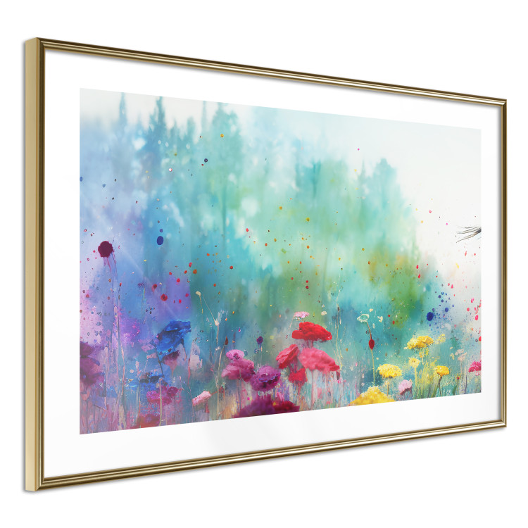 Cartel Multicolored Flowers - A Painting Composition With a Forest Generated by AI 151124 additionalImage 6