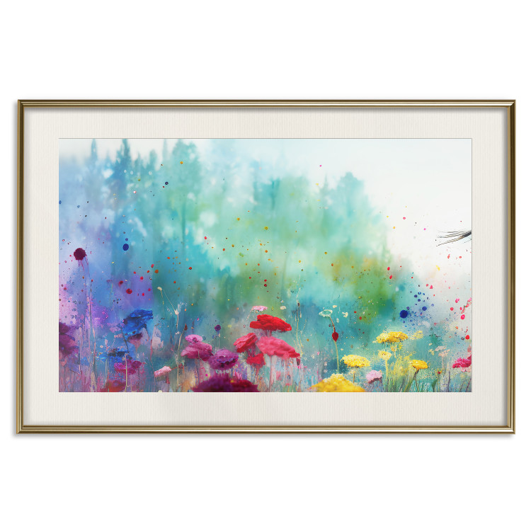 Cartel Multicolored Flowers - A Painting Composition With a Forest Generated by AI 151124 additionalImage 26
