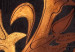 Cuadro moderno Ornamento vegetal dorado y marrón (4 piezas) - fantasía con naturaleza 47424 additionalThumb 2