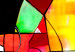 Tableau déco Combinaison de couleurs (1 pièce) - Abstraction colorée avec vitrail 48424 additionalThumb 4