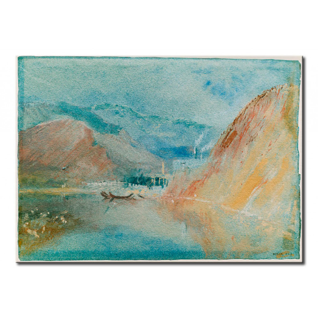 Schilderij  William Turner: Die Eisenhütte Von Quint