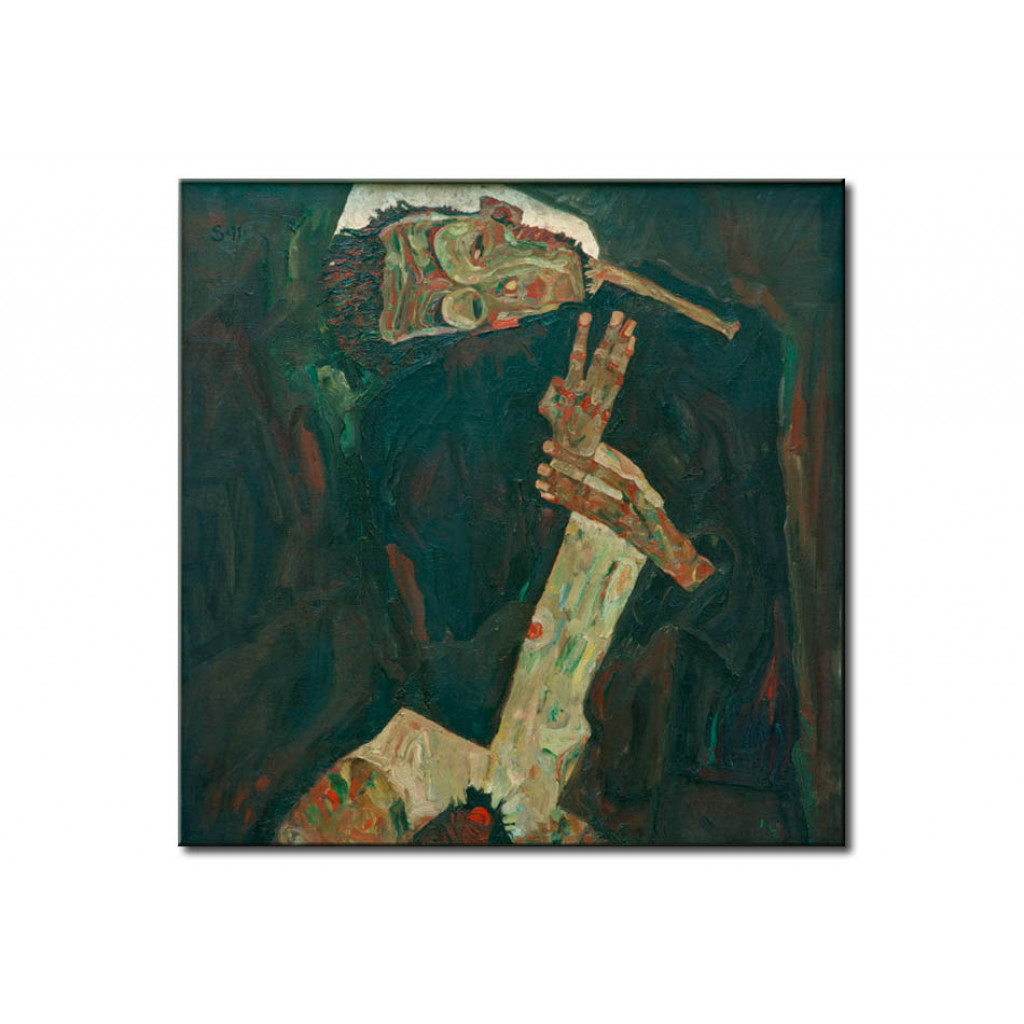 Schilderij  Egon Schiele: Der Lyriker