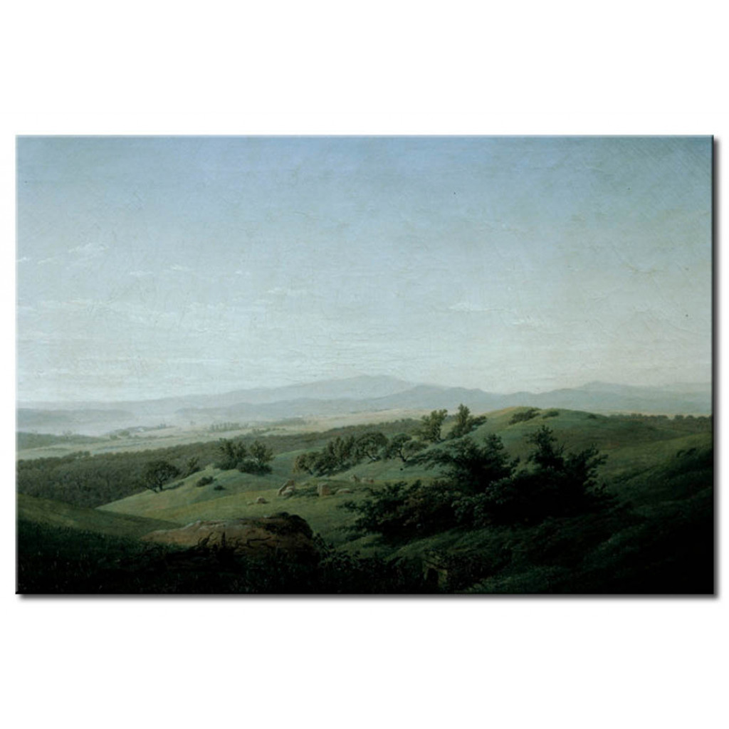 Schilderij  Caspar David Friedrich: Landscape With Lake