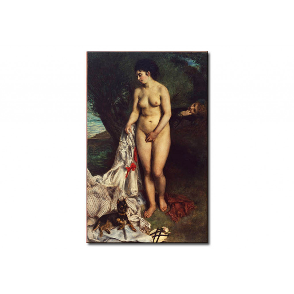 Schilderij  Pierre-Auguste Renoir: La Baigneuse Au Griffon