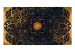 Carta da parati moderna Disegno simmetrico - Motivo di fiori in stile orientale nero e dorato 90424 additionalThumb 1