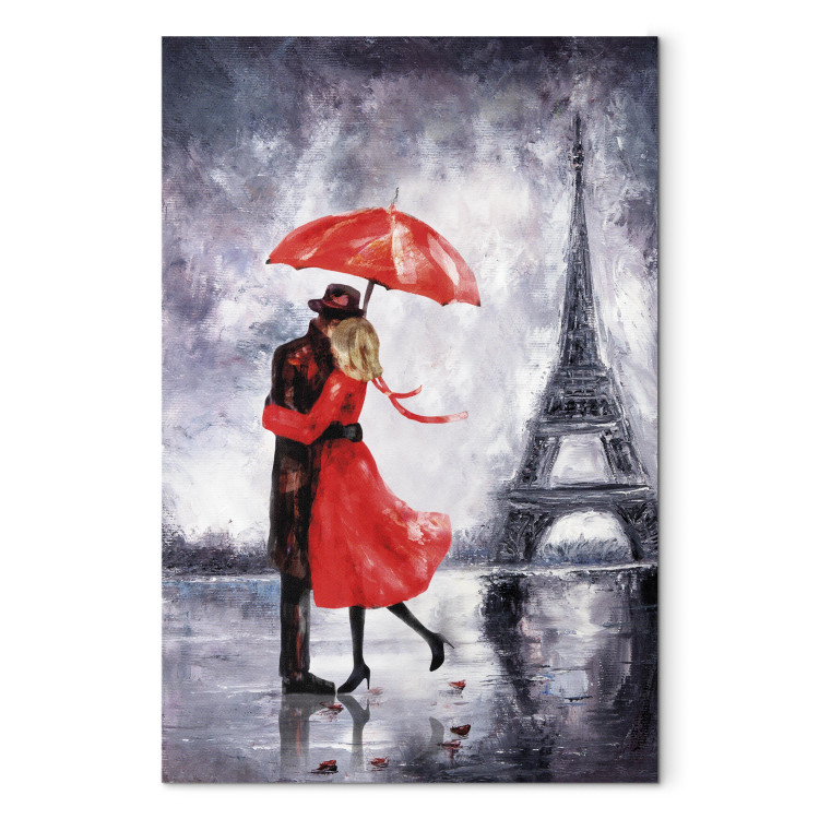 Canvas Art Print Love in Paris 96024