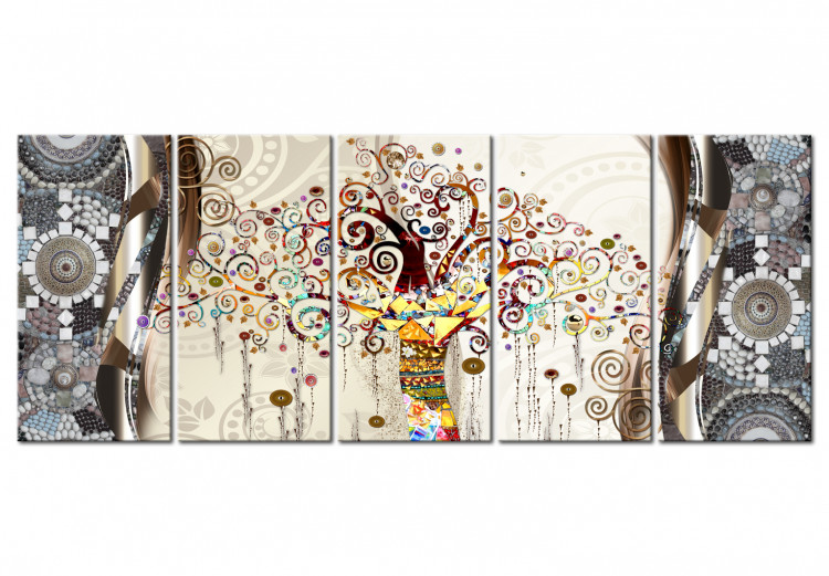 Canvas Art Print Tree and Mosaic 98624