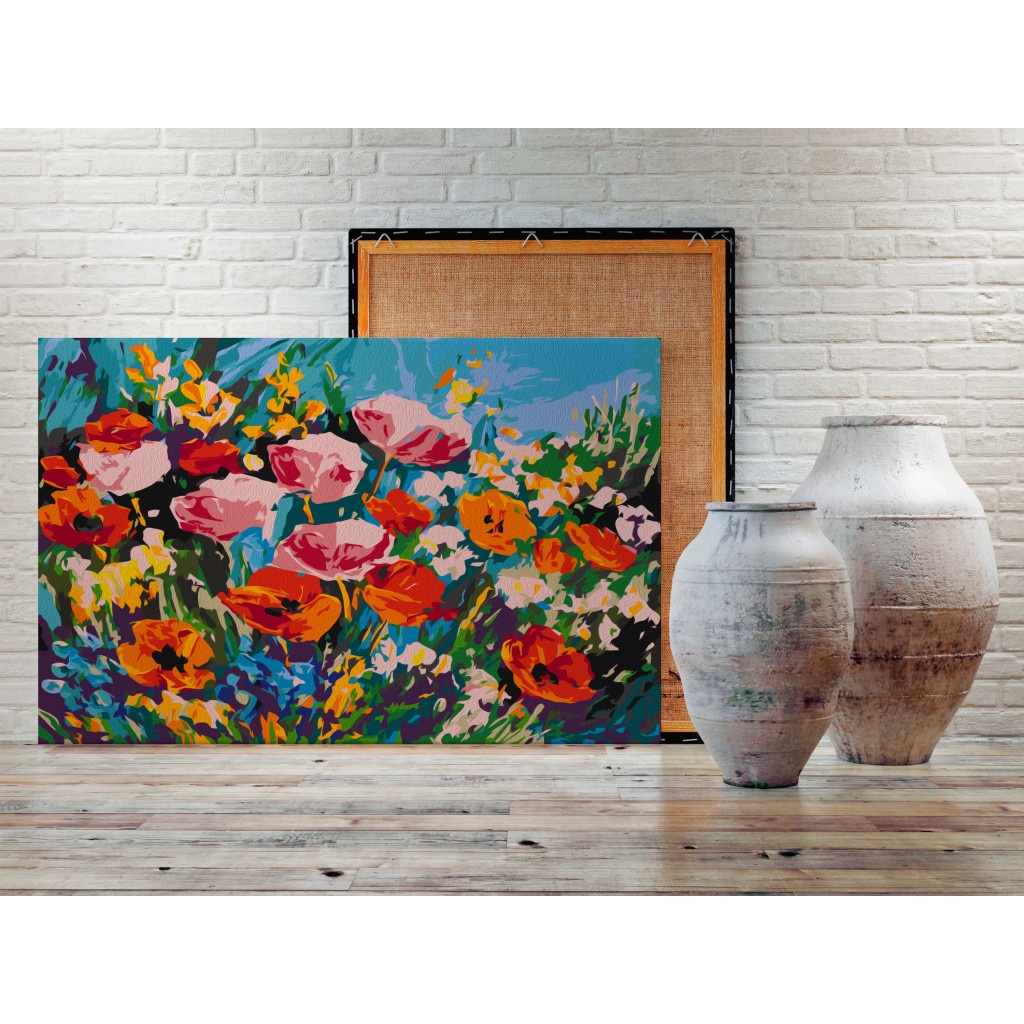 Obraz Do Malowania Po Numerach Kolorowe Kwiaty Polne
