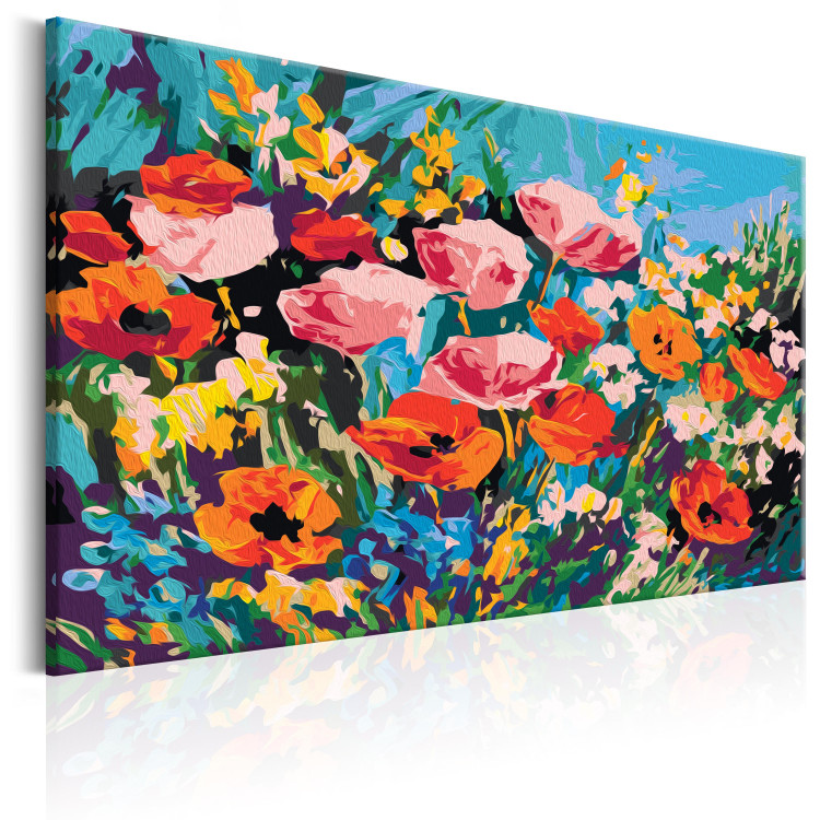 Obraz do malowania po numerach Kolorowe kwiaty polne 107134 additionalImage 5