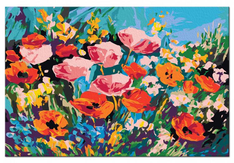 Obraz do malowania po numerach Kolorowe kwiaty polne 107134 additionalImage 6