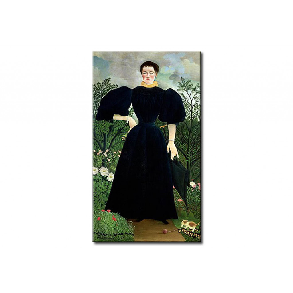 Schilderij  Henri Rousseau: Portrait Of A Woman