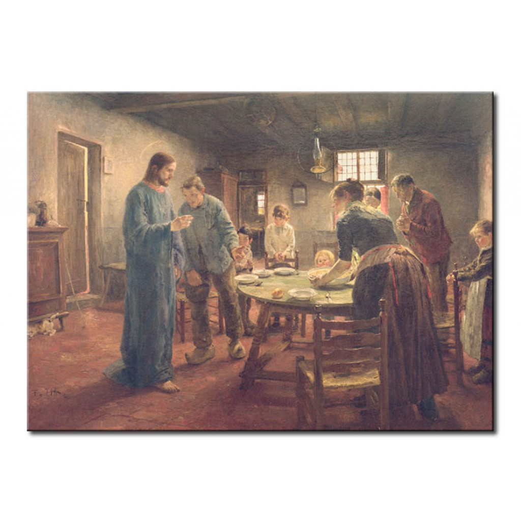 Schilderij  Fritz Von Uhde: Das Tischgebet
