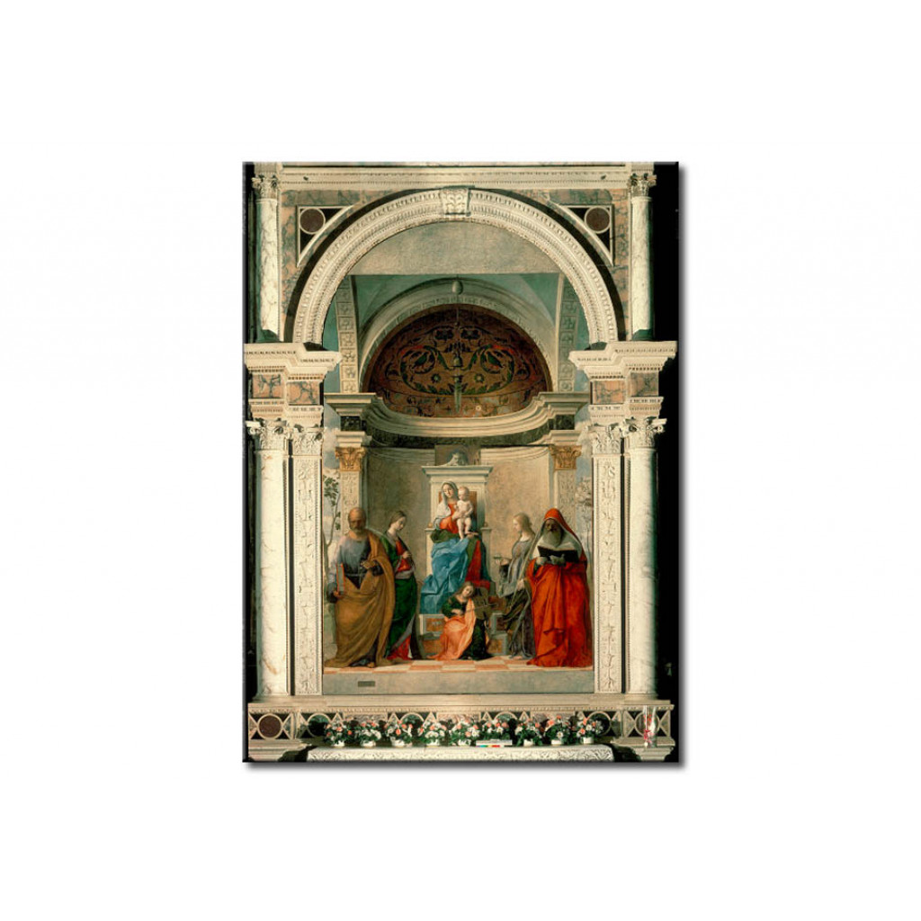 Cópia Impressa Do Quadro Mary With Child And Saints