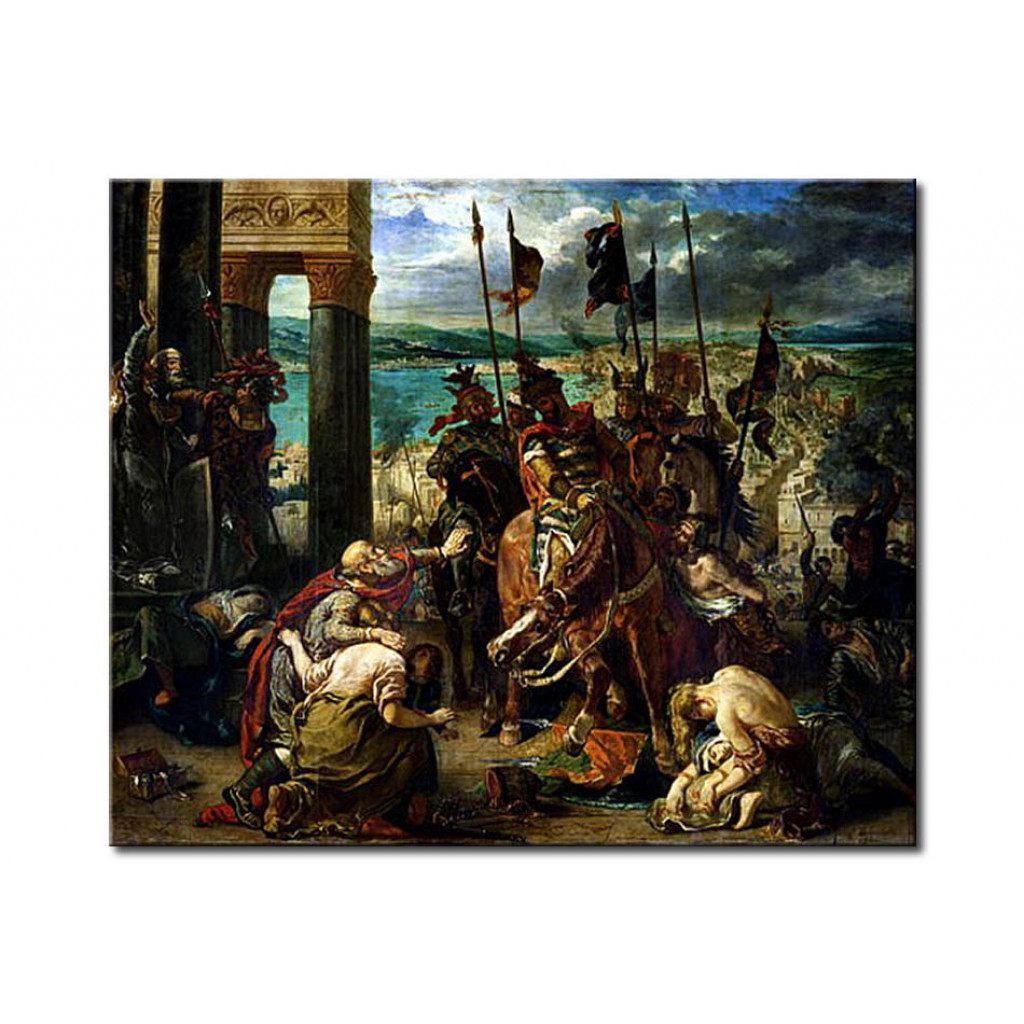 Reprodução De Arte The Crusaders' Entry Into Constantinople