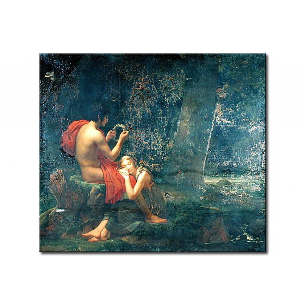Schilderij  François Gérard: Daphnis And Chloe