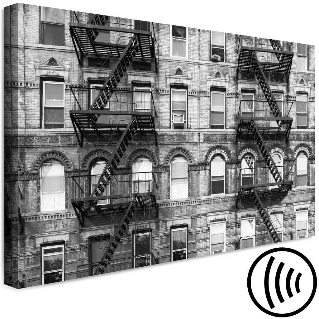 Schilderij  New York: Stad Van Ramen (1-delige Serie) - Foto Van De Architectuur Van New York