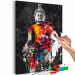 Obraz do malowania po numerach Budda w kolorach 127434 additionalThumb 3