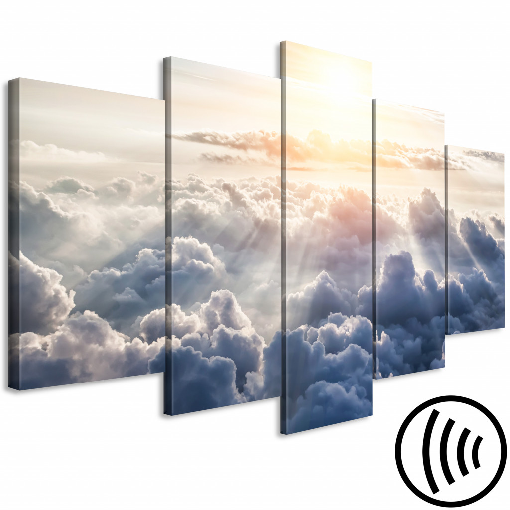 Quadro Pintado Walk In The Clouds (5 Parts) Wide