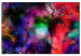 Canvas Colourful elephant - a modern, multi-coloured abstraction 131734