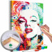 Wandbild zum Malen nach Zahlen Charming Marilyn 132034